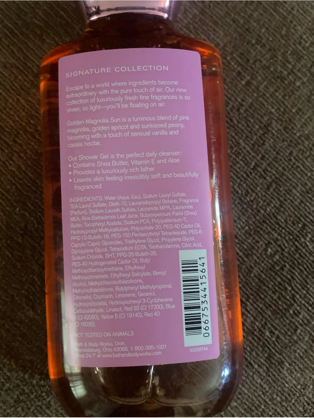 Bath & Body Works Golden Magnolia Shower Gel — Retired Scent